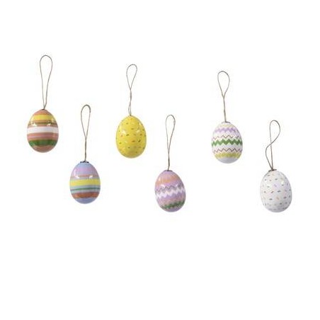 UOVA DA APPENDERE 6x4cm COLORATE ASS.TE 6pz