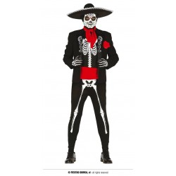 COSTUME TESCHIO MESSICANO ADULTO TG. L 52-54