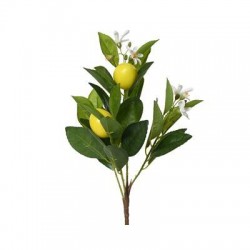RAMO DI LIMONE C/FIORI E FOGLIE 58cm