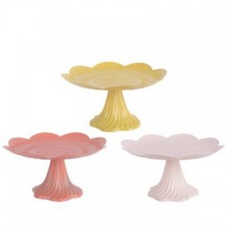 ALZATA IN METALLO COLORATA ø20x10cm