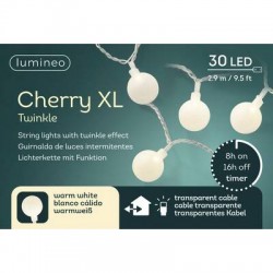 LUCI CHERRY XL 30LED 2,9mt BIANCO CALDO