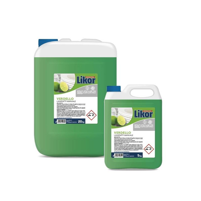 DETERSIVO MANUALE PIATTI LIKOR VERDELLO 5kg