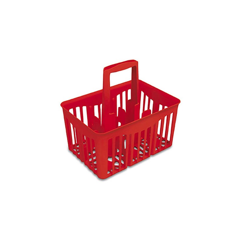 CESTELLO PORTABOTTIGLIE 6x1lt ROSSO 42217
