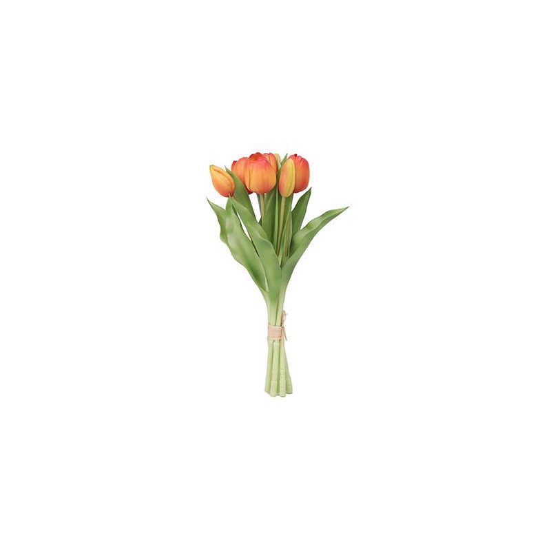 BOUQUET TULIP 7 TULIPANI ARANCIO 31cm