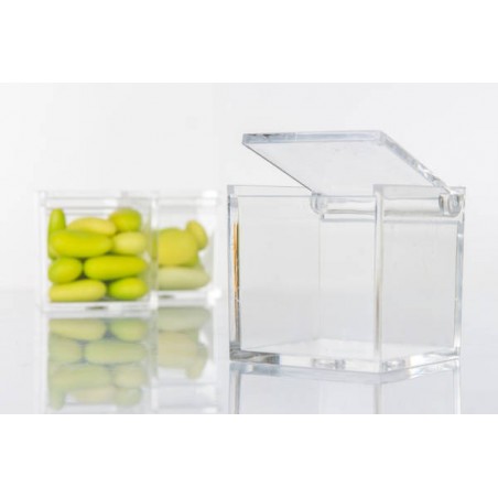 SCATOLA PLEXI 5x5x5cm C/COPERCHIO G3010 10pz