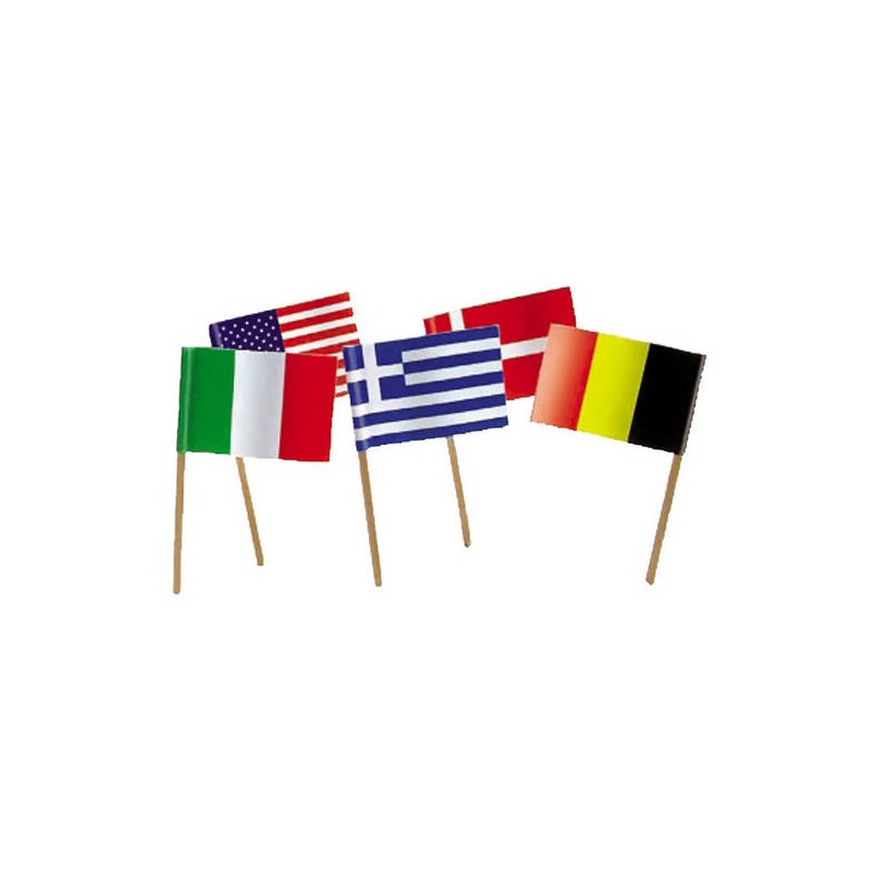 PICKS BANDIERINE NAZIONI ASS.TE 50pz