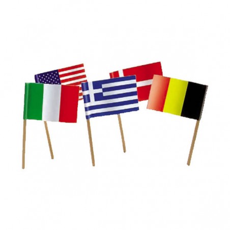 PICKS BANDIERINE NAZIONI ASS.TE 50pz