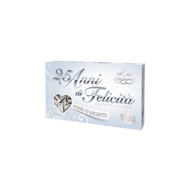 CONFETTI MANDORLA NATURALE ARGENTO 500gr