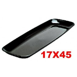 VASSOIO MOZAIK RETTANGOLARE 17x45cm NERO