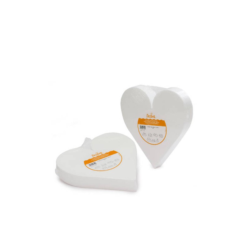 BASE CUORE POLISTIROLO 20x5cm