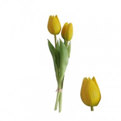 MAZZO DI TULIPANI 25cm GIALLO 3pz