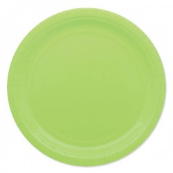 PIATTI PIANI ECOLOR BIODEGRADABILI 24cm VERDE MELA 25pz