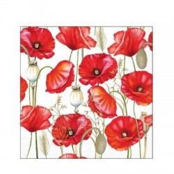 TOVAGLIOLI 25X25 PAPAVERI 20pz