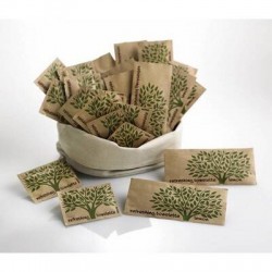 SALVIETTINE MONOUSO LIMONE NATURA GREEN 6x8cm 150pz COMPOSTABILE