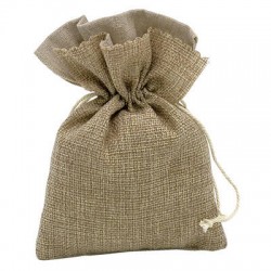 SACCHETTO JUTA GRANDE 12x18cm 12pz