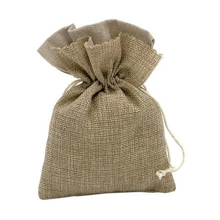 SACCHETTO JUTA GRANDE 12x18cm 12pz