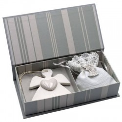 SCATOLA C/ SACCHETTO BIANCO E ANGIOLETTO 1pz