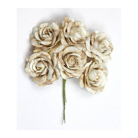 FIORE SORRENTO ø5cm BEIGE 6pz