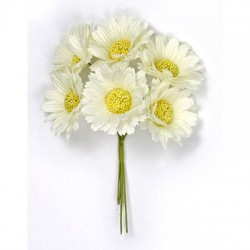 MARGHERITA IN TESSUTO ø5cm 6pz