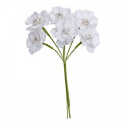 FIORE LANZAROTE ø4cm BIANCO 6pz