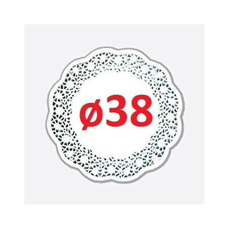 PIZZO PORCELLANATO TONDO ø38 10pz