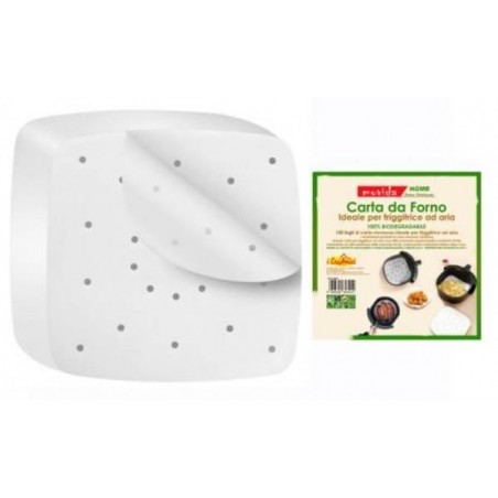 CARTA FORNO PER FRIGGITRICE AD ARIA 22x22cm 100pz
