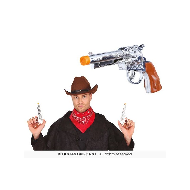 PISTOLA COWBOY 20cm 2pz