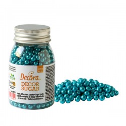 PERLE DI ZUCCHERO ø5mm METALLIZZATO 100gr AZZURRO