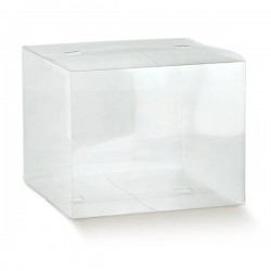 SCATOLA SCATTO PVC TRASPARENTE 25x25x30cm