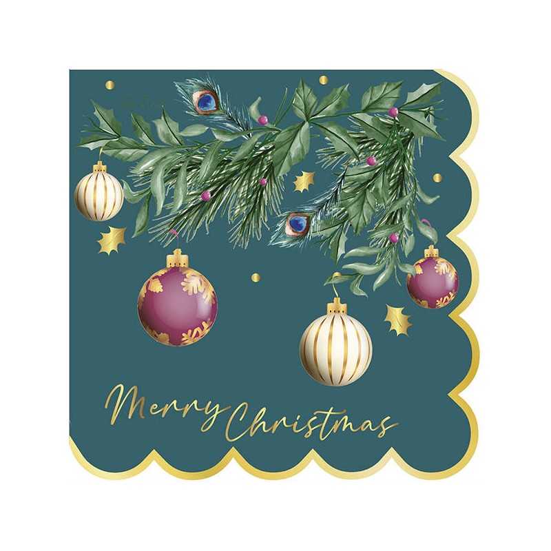 TOVAGLIOLI 33x33 CHRISTMAS DANDY OTTANIO 3V 16pz