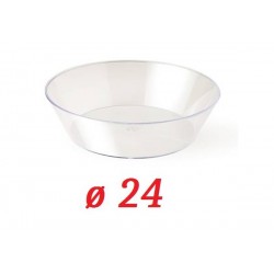 VASSOIO BAVARESE TRASPARENTE ø24x4,2cm 1250cc