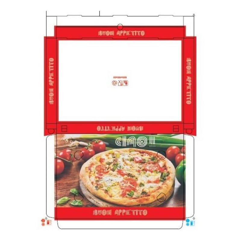 SCATOLE PIZZA 40 x 60 H5 v.s.v. MOD. AL TAGLIO 50pz