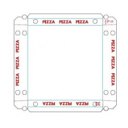 SCATOLE PIZZA CUBO 33 x 33 H3 v.s.v. 200pz GENERICO PERLA