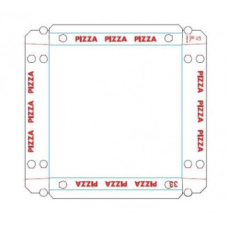 SCATOLE PIZZA CUBO 33 x 33 H3 v.s.v. 200pz GENERICO PERLA