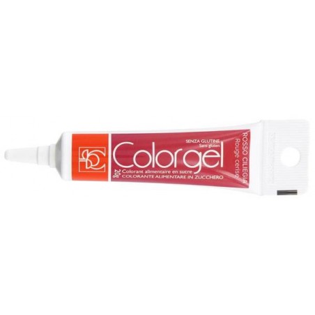 COLORANTE GEL TUBETTO 20gr ROSSO CILIEGIA
