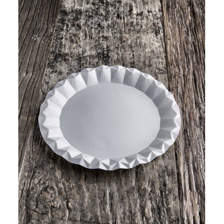 PIATTO CARTONCINO BIANCO ø23cm BIO COMPOSTABILE 100pz