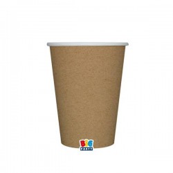 BICCHIERI 200cc ECOLOR BIODEGRADABILI KRAFT 25pz