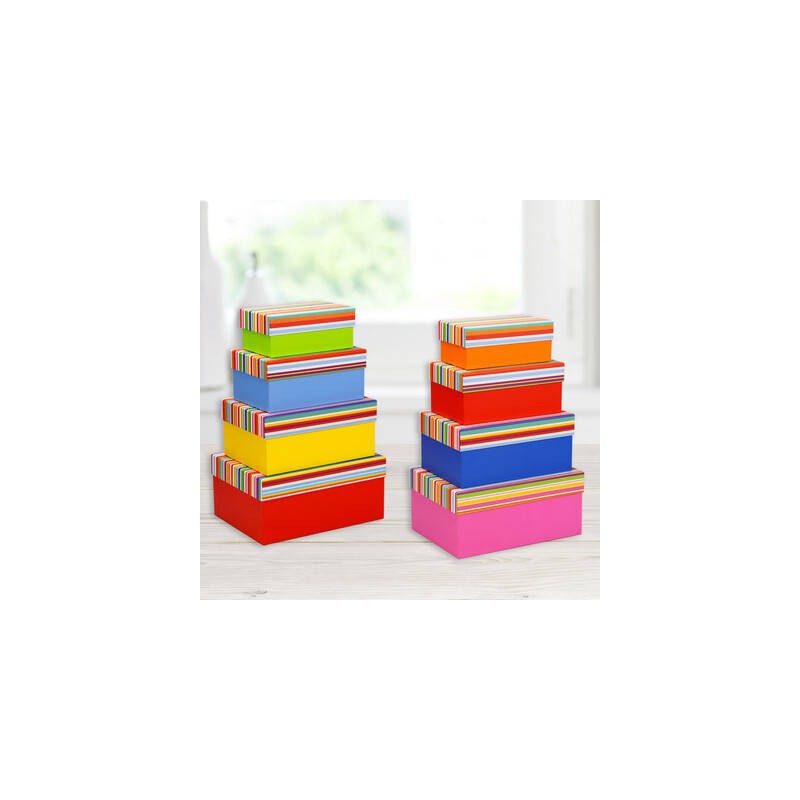 SCATOLA REGALO 27x20x13cm RAINBOW