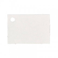 TARGHETTA BOMBONIERA 5x3,4cm BIANCO 32pz