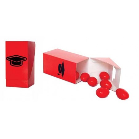 SCATOLA MON PETIT LAUREA 4x4x8,5cm ROSSO 10pz