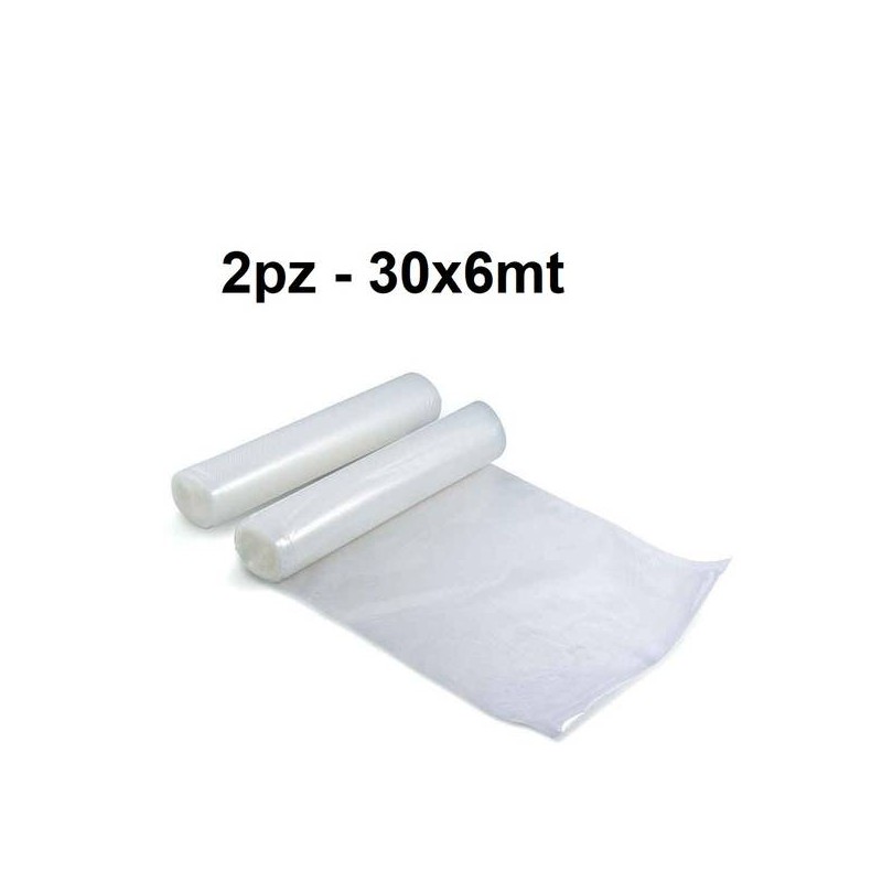 BUSTE SOTTOVUOTO GOFFRATE V9 rotolo 30x6mt 2pezzi