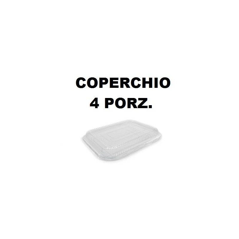 COPERCHIO TEGLIA READY 4 PORZIONI TRASPARENTE 5 PEZZI