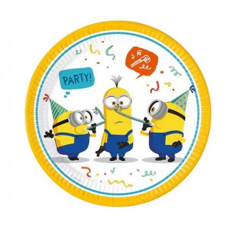 PIATTI MINIONS 23cm 8pz