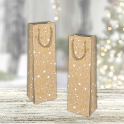 SHOPPER AVANA WOOD CHRISTMAS BOTTIGLIA 12+9x39cm ASS.