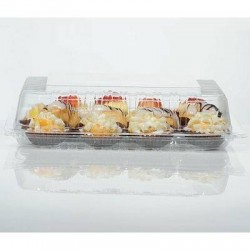 VASCHETTE PET C/COP P2250 220x220x50mm 30pz