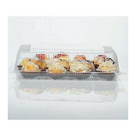 VASCHETTE PET C/COP P2250 220x220x50mm 30pz