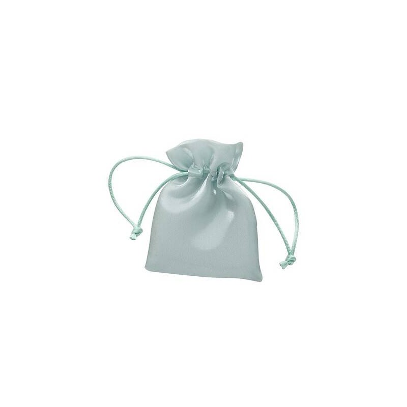 SACCHETTO ORGANZA 9x12cm VERDE LUCIDO 12pz