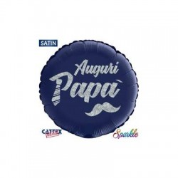 PALLONE MYLAR TONDO 18 45cm AUGURI PAPA'