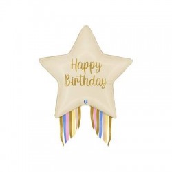 PALLONE MYLAR STELLA 29 73cm STARBURST BIRTHDAY
