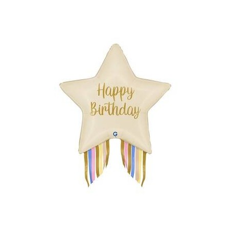 PALLONE MYLAR STELLA 29 73cm STARBURST BIRTHDAY
